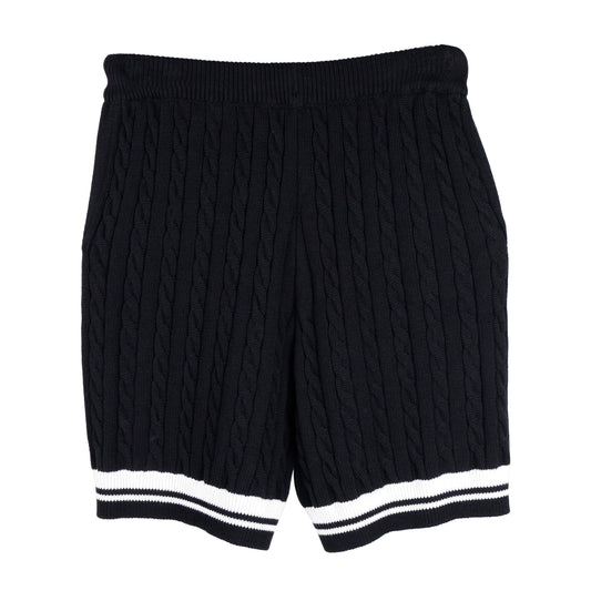Black Cotton Men Bermuda