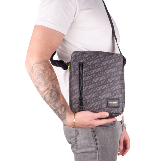 Black Polyamide Men Messenger Bag