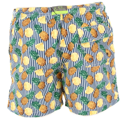 Multicolor Polyester Men Swim Boxer