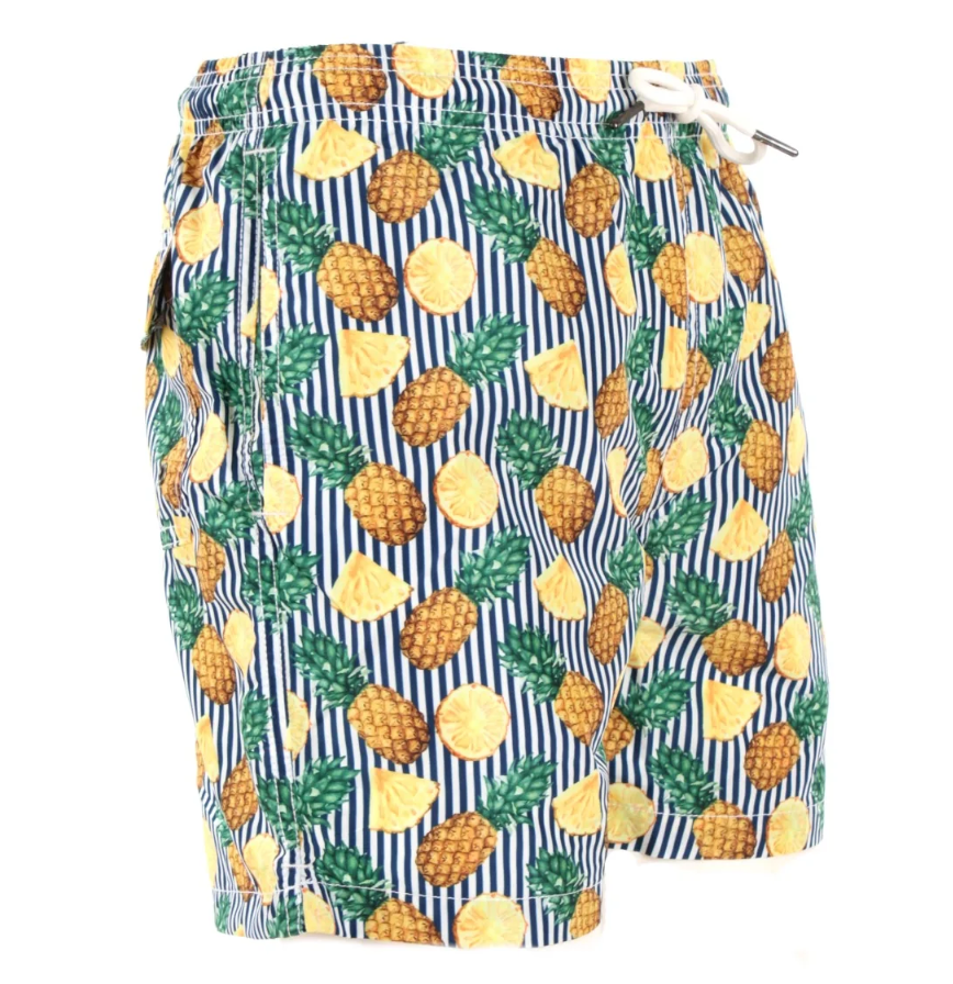 Multicolor Polyester Men Swim Boxer