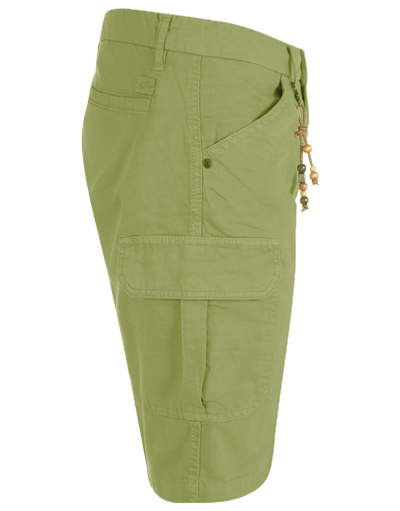 Green Cotton Men Bermuda Short