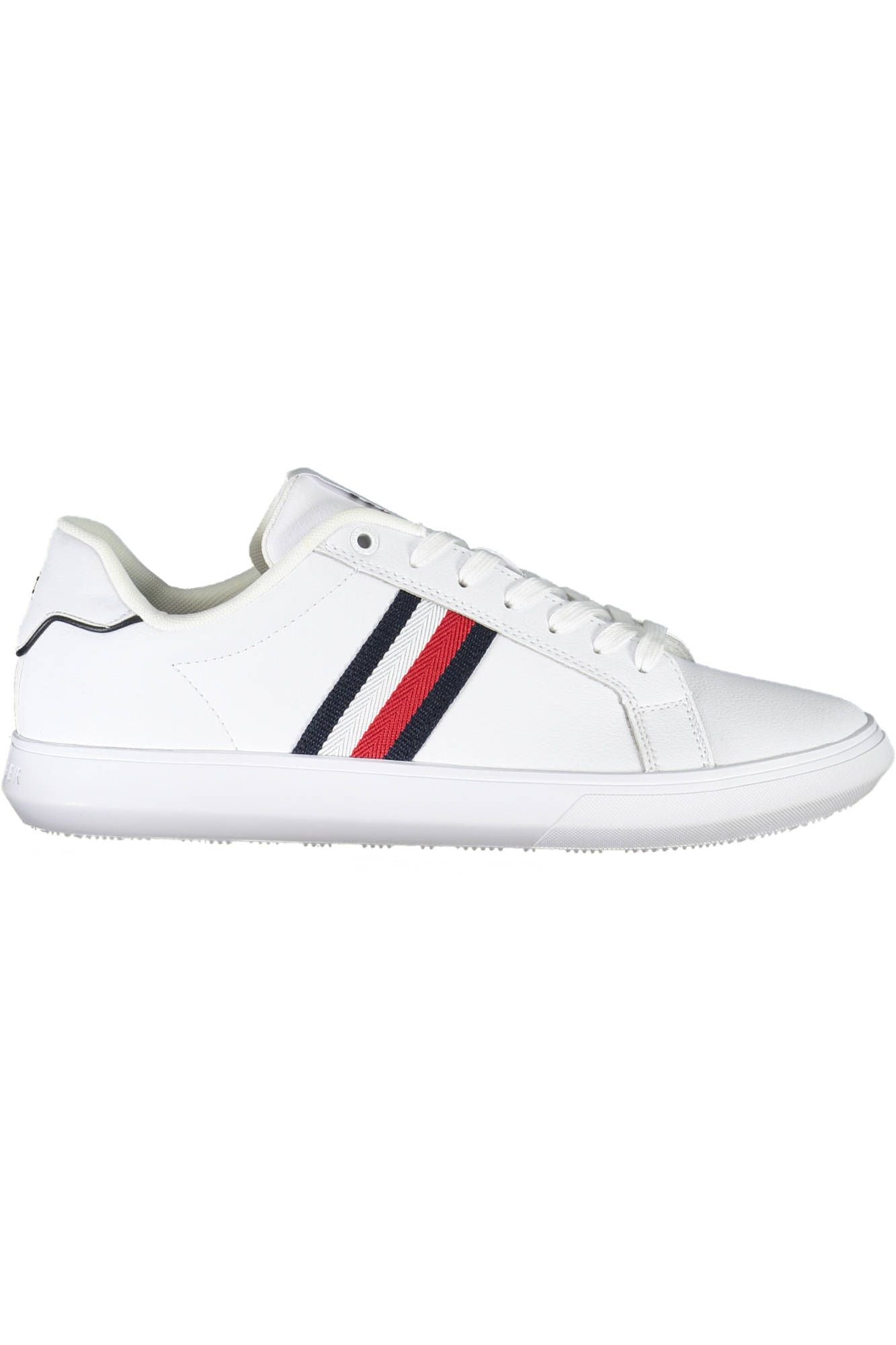 White Polyester Men Sneaker