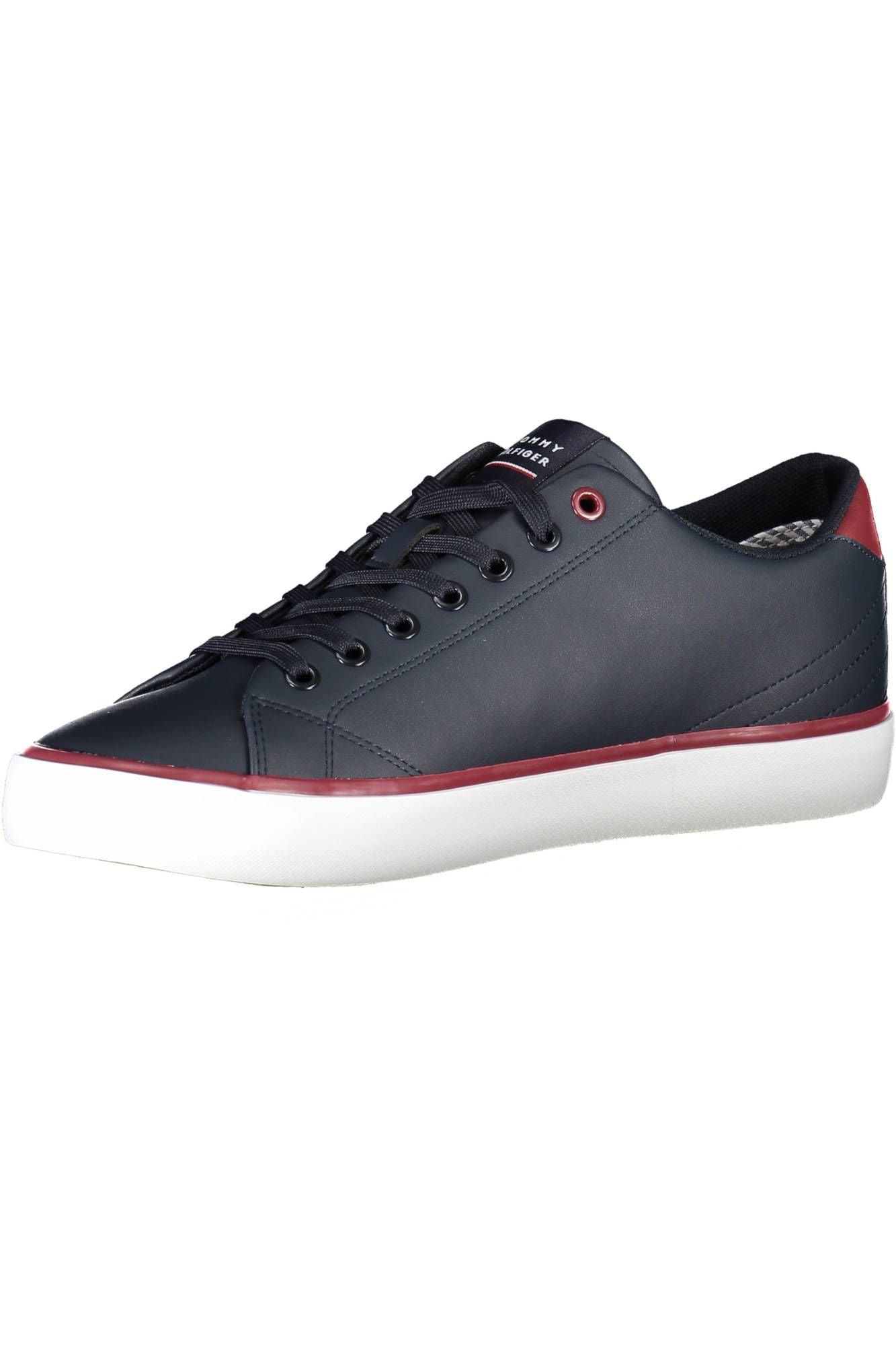 Blue Recycled Polyester Men Sneaker