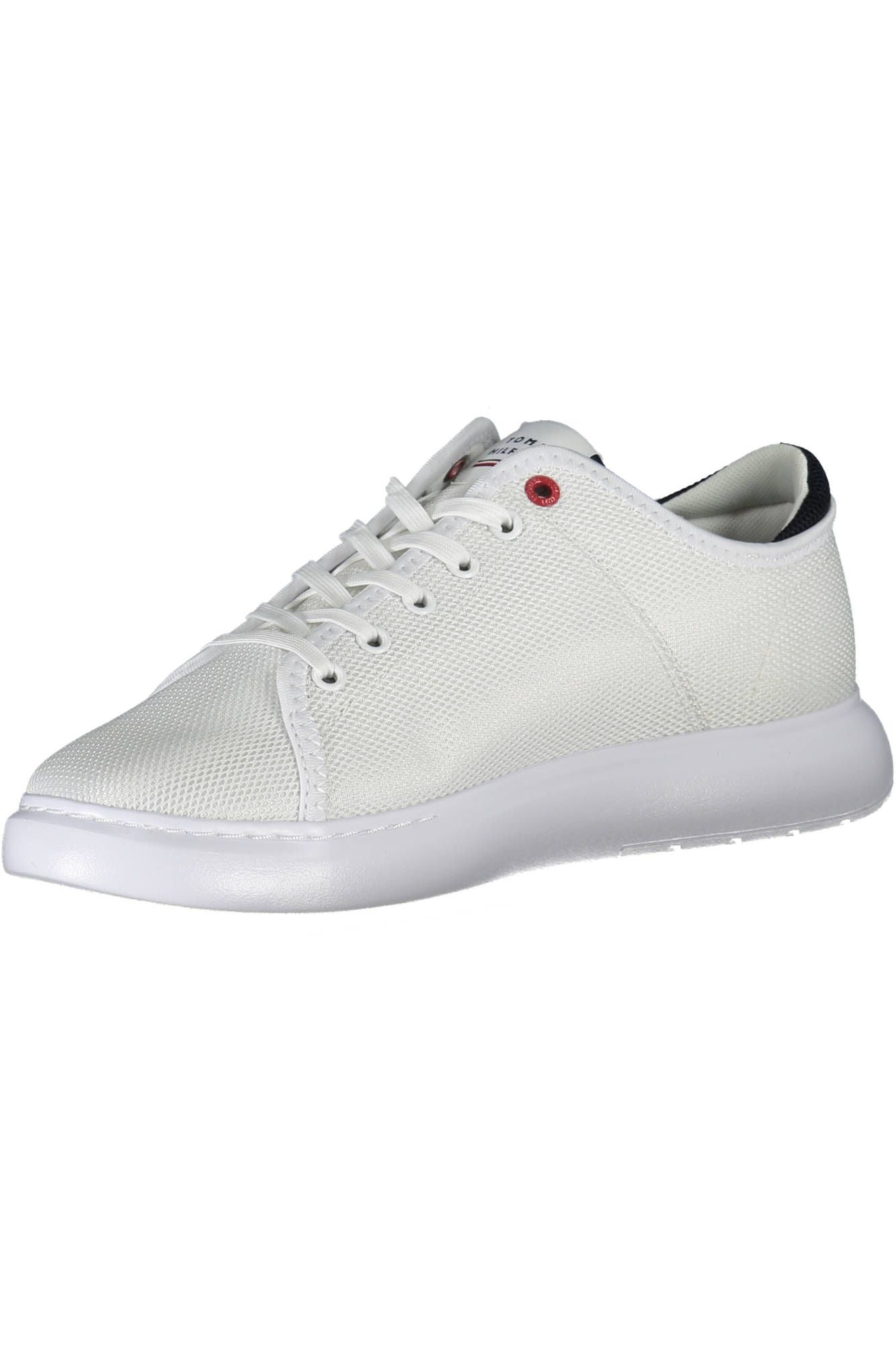 White Polyester Men Sneaker