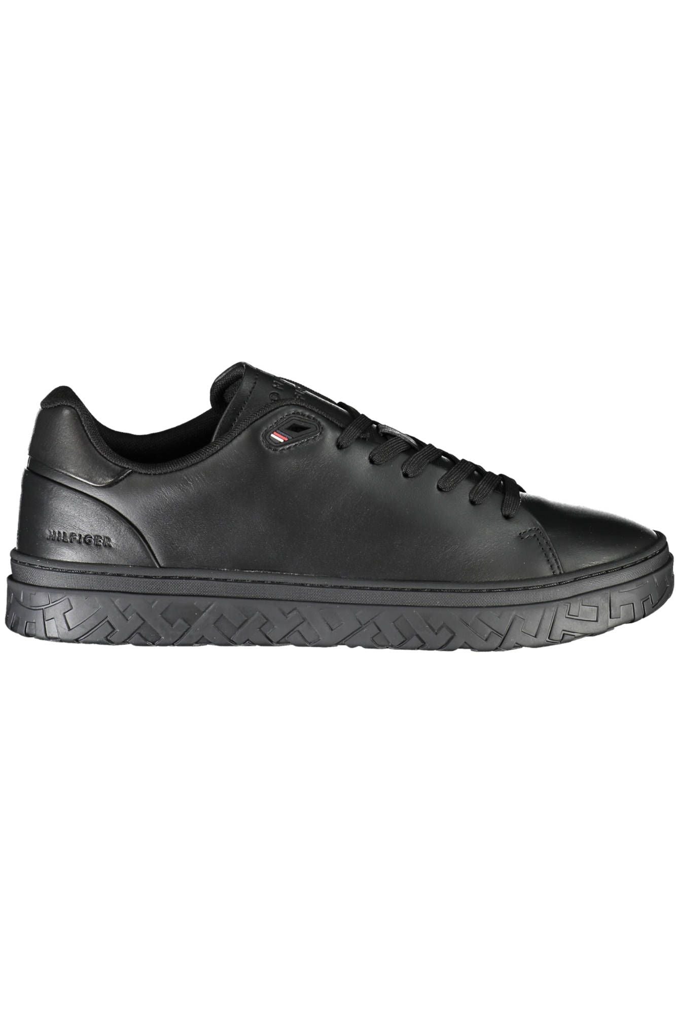 Black Polyester Men Sneaker