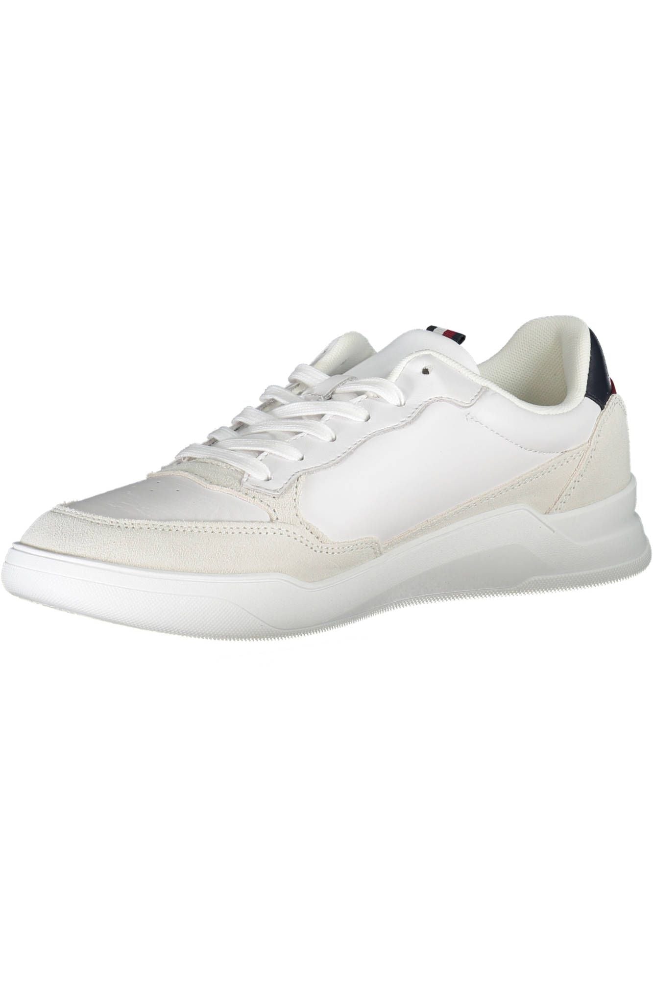 White Polyester Men Sneaker