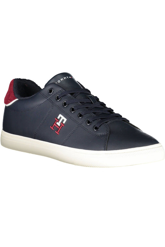Blue Polyester Men Sneaker