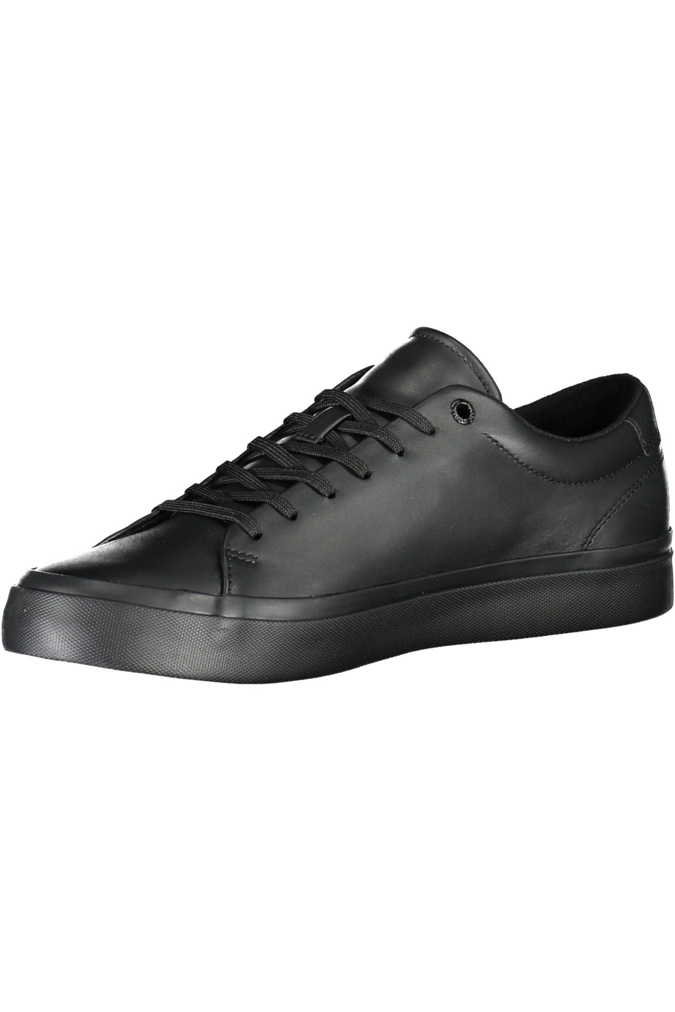 Black Polyester Men Sneaker