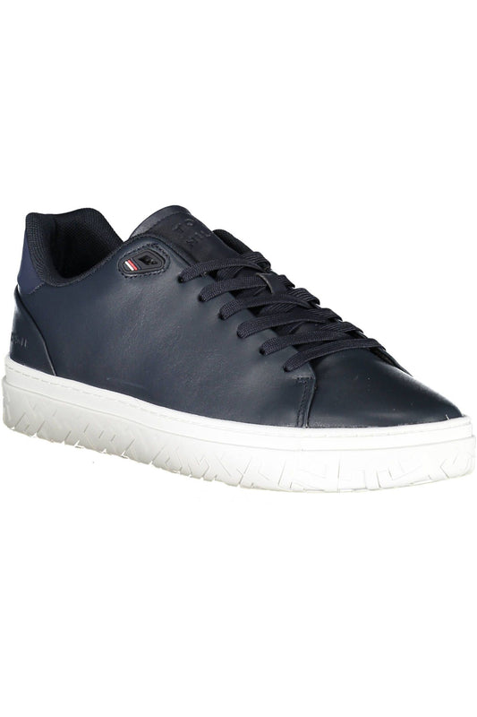 Blue Polyester Men Sneaker