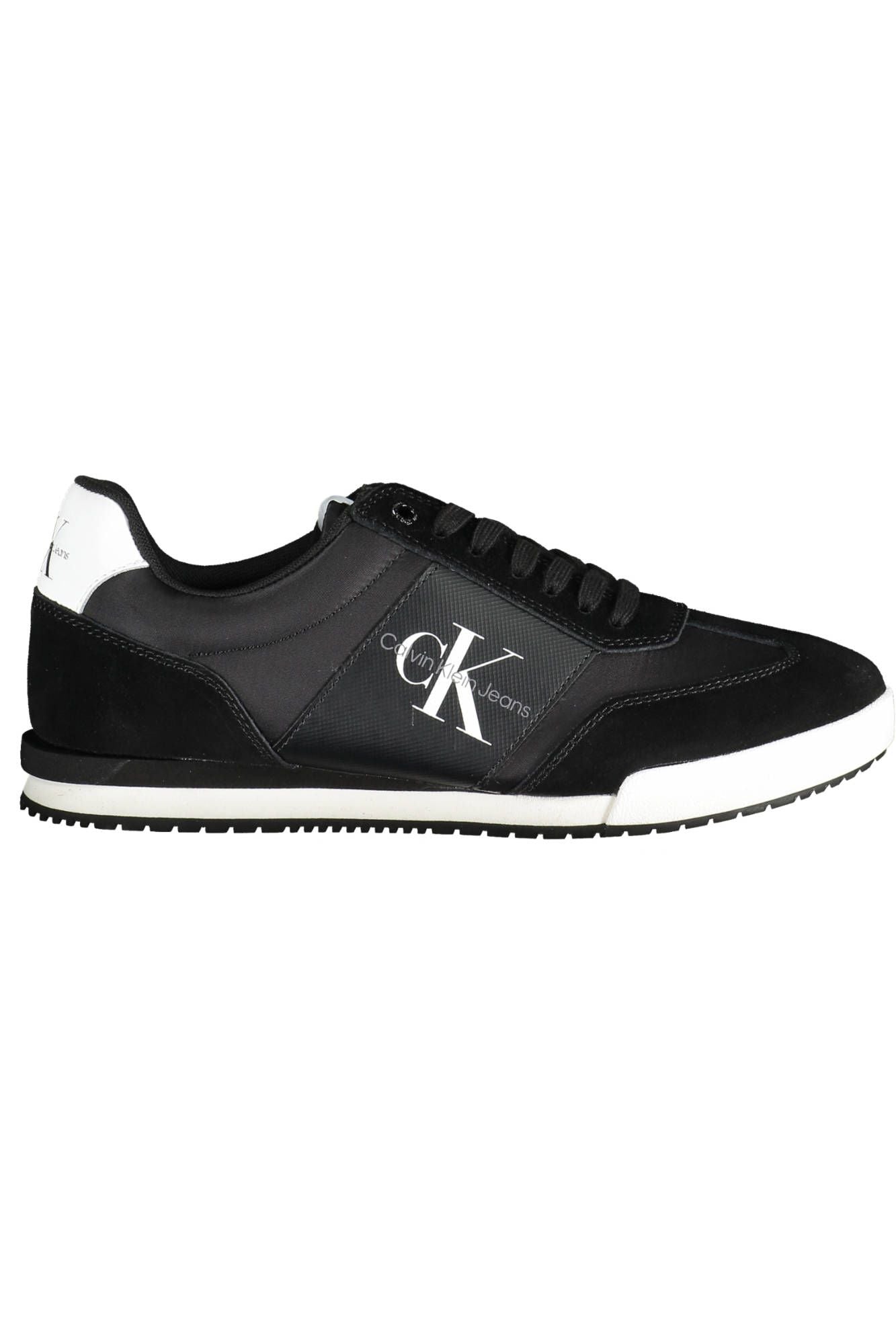 Black Polyester Men Sneaker