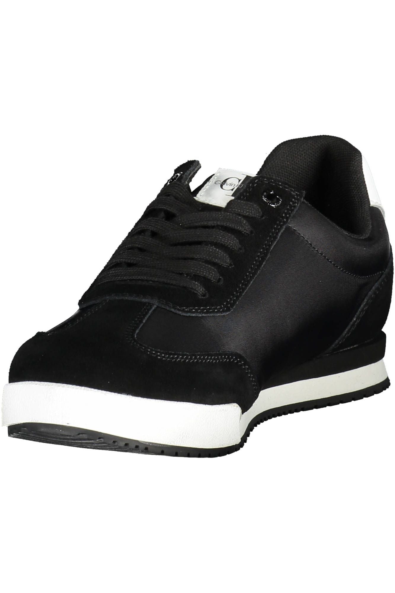 Black Polyester Men Sneaker