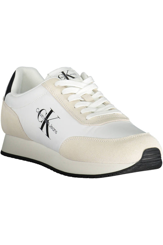 White Nylon Men Sneaker