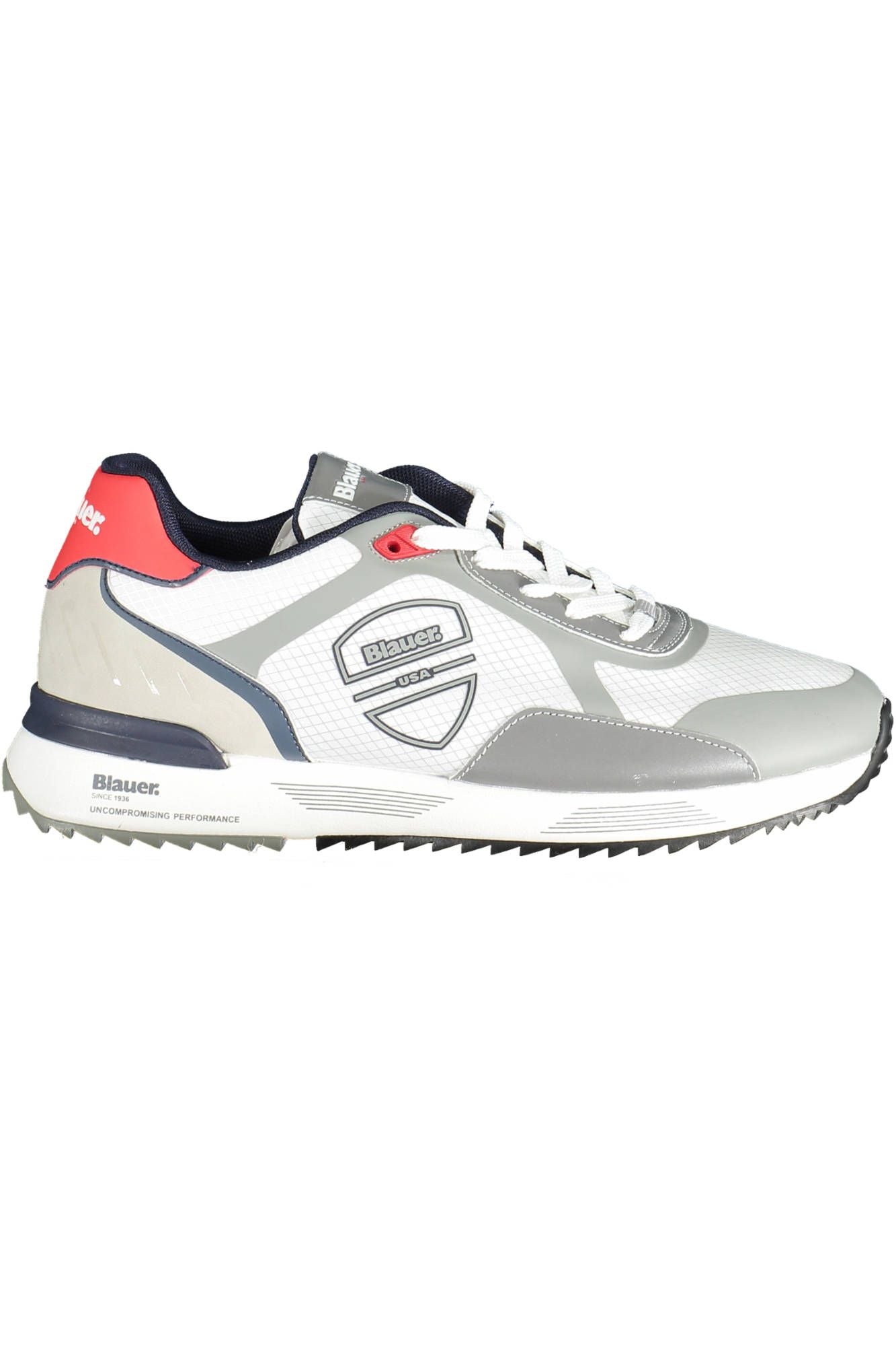 White Polyester Men Sneaker