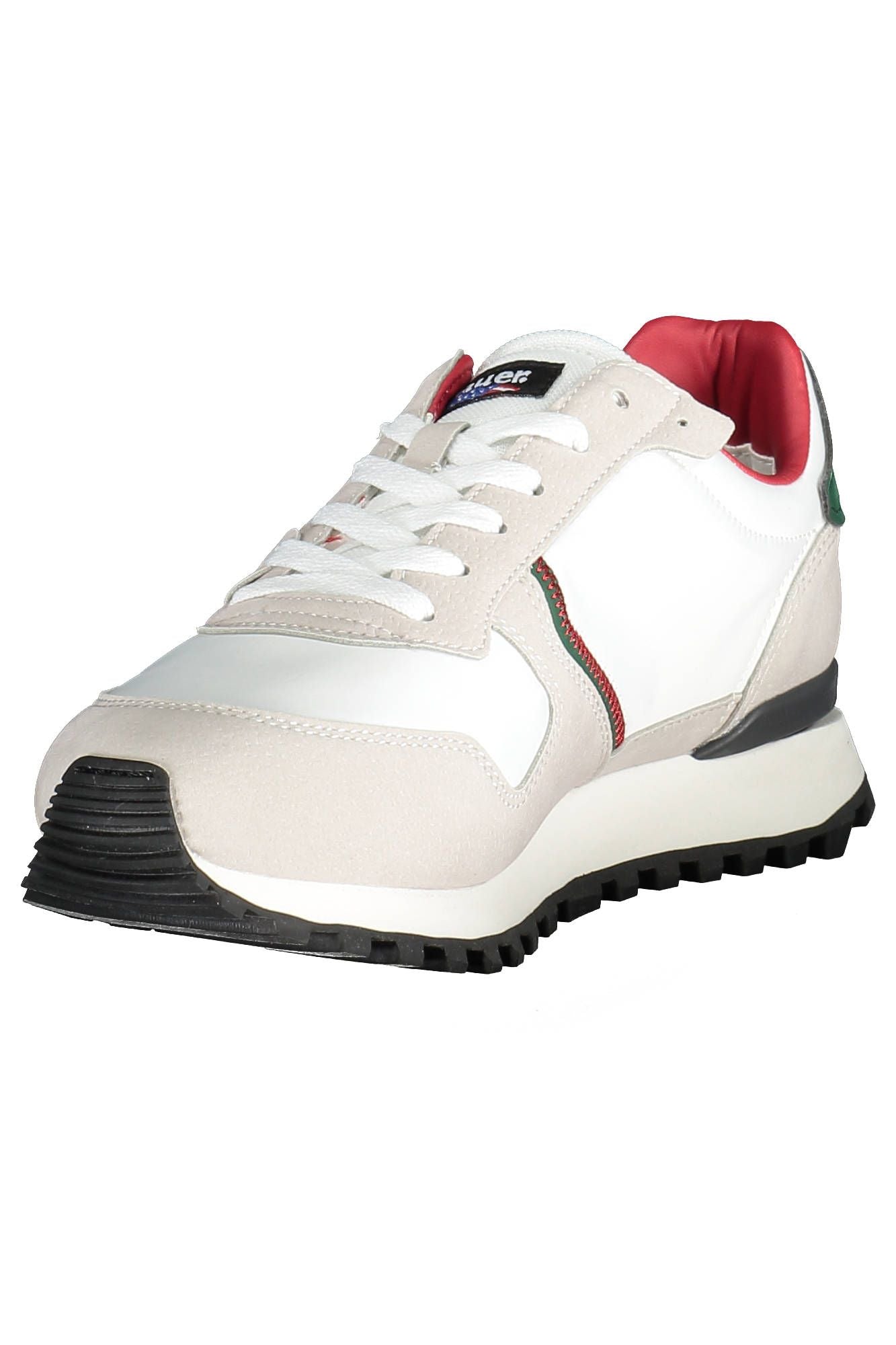 White Polyester Men Sneaker