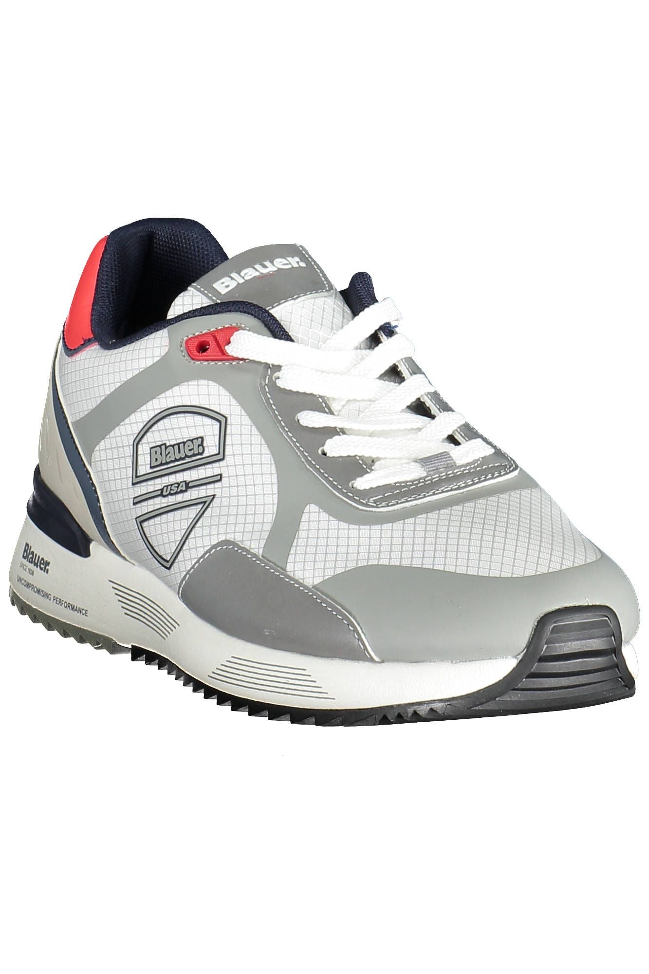 White Polyester Men Sneaker