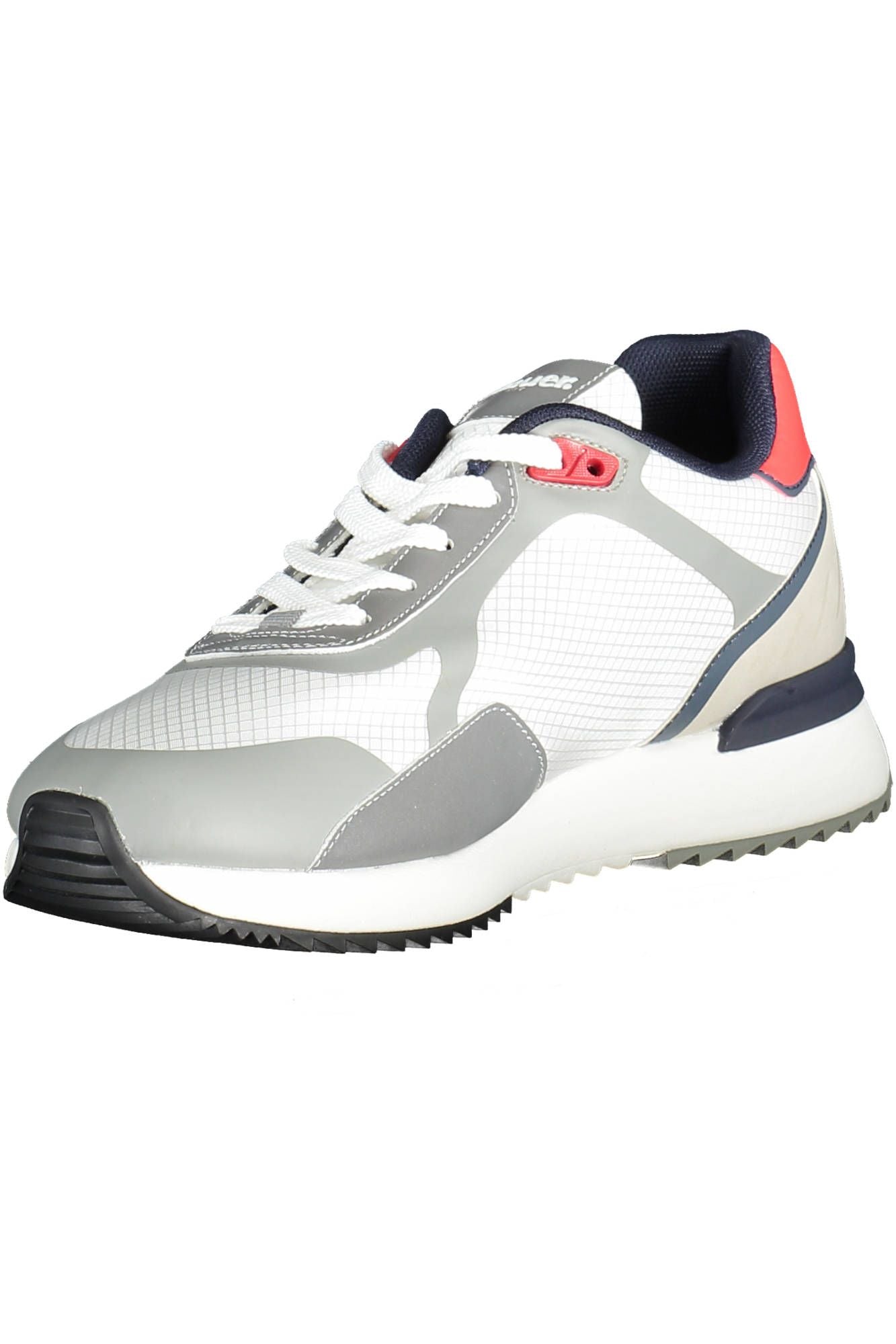 White Polyester Men Sneaker