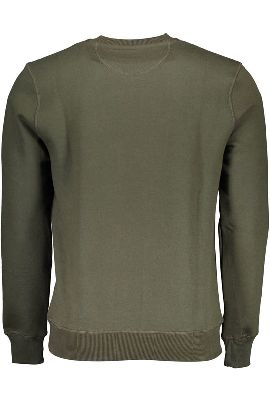 Green Cotton Men Sweater