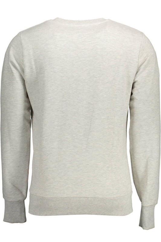 Gray Cotton Men Sweater