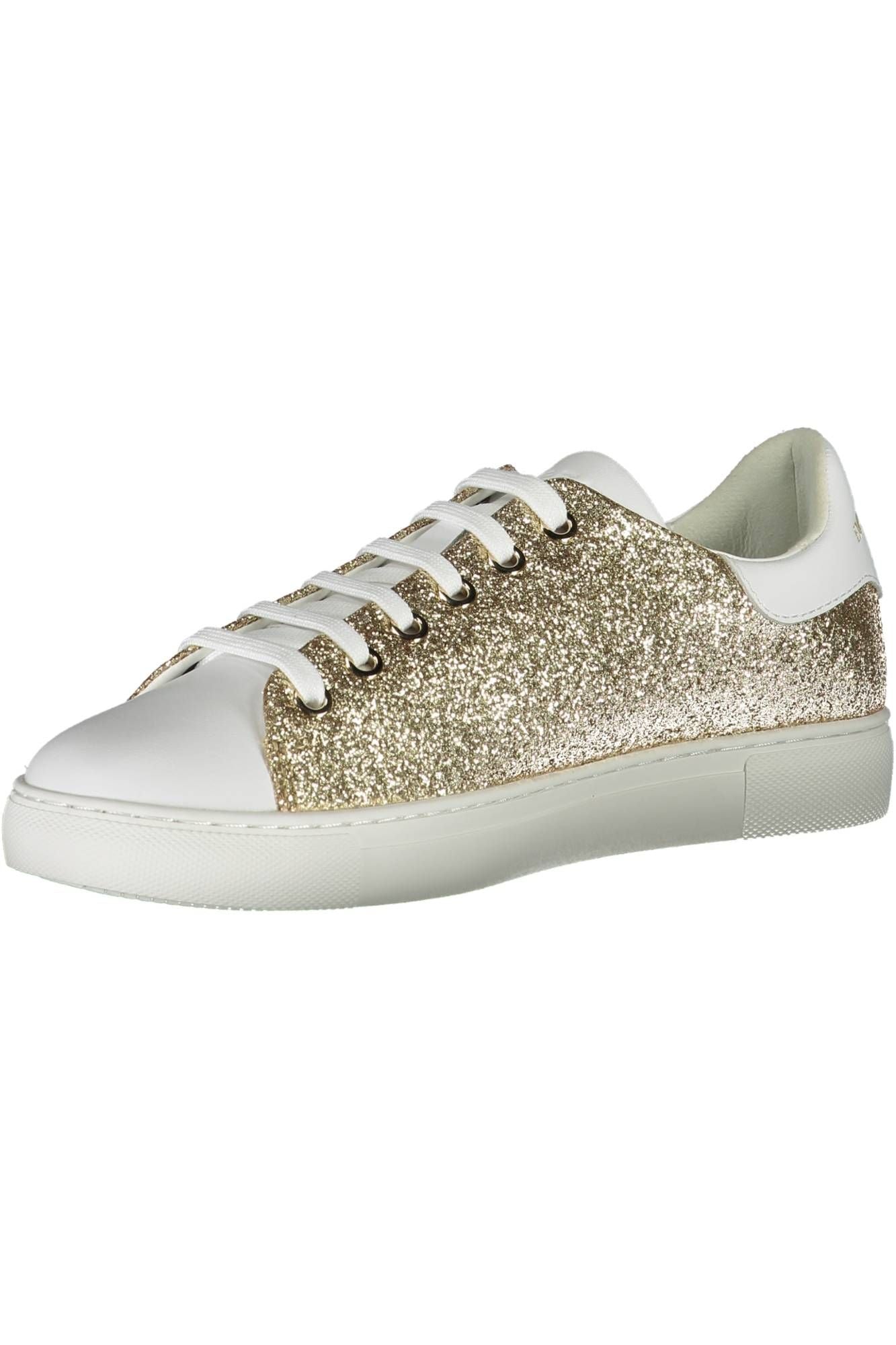 Gold Polyester Women Sneaker