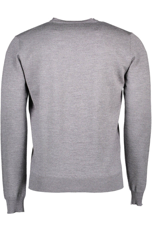 Gray Wool Men Sweater