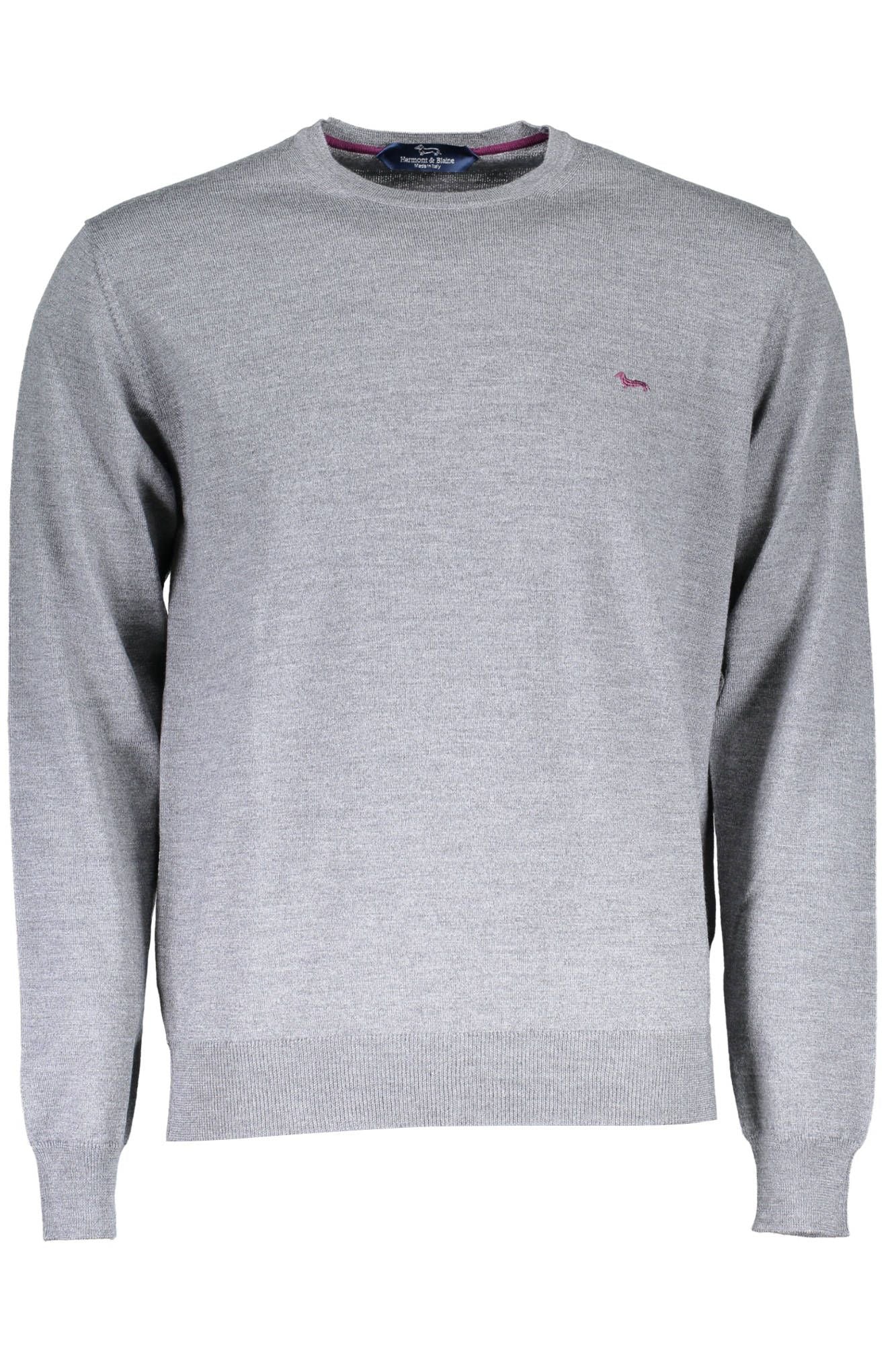 Gray Wool Men Sweater