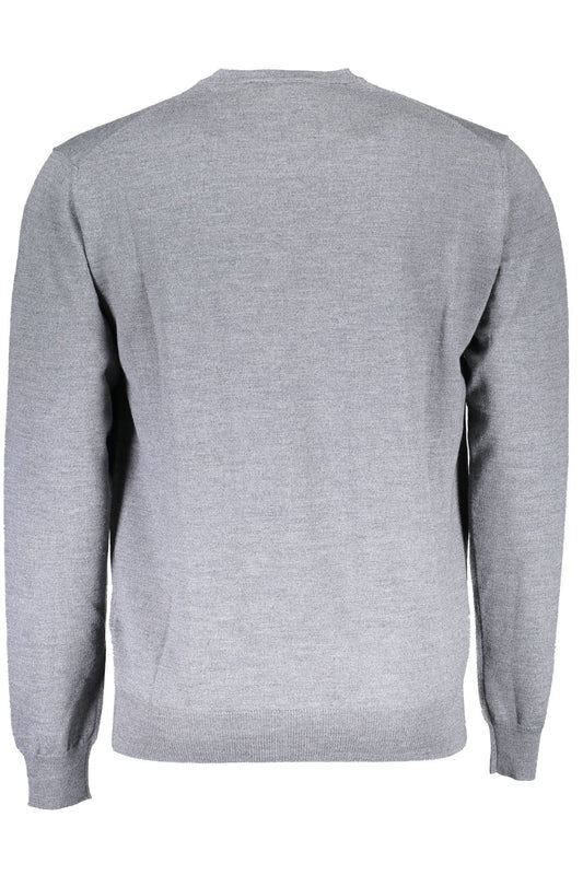 Gray Wool Men Sweater