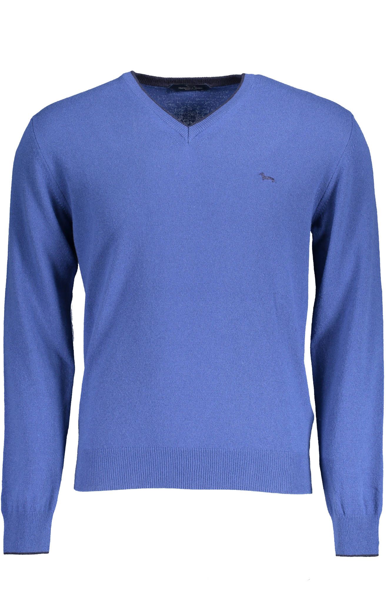 Blue Wool Men Sweater