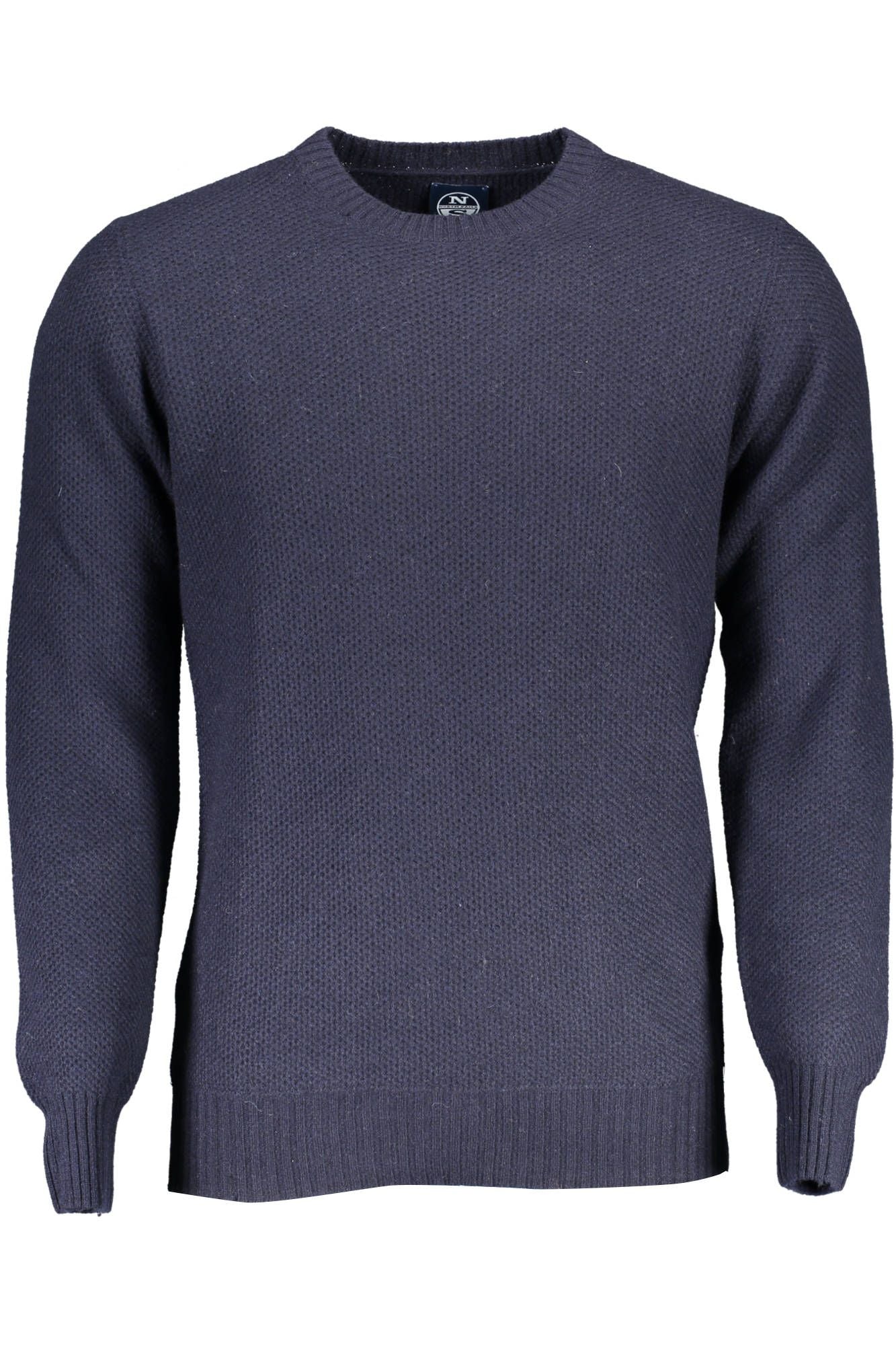 Blue Wool Men Sweater