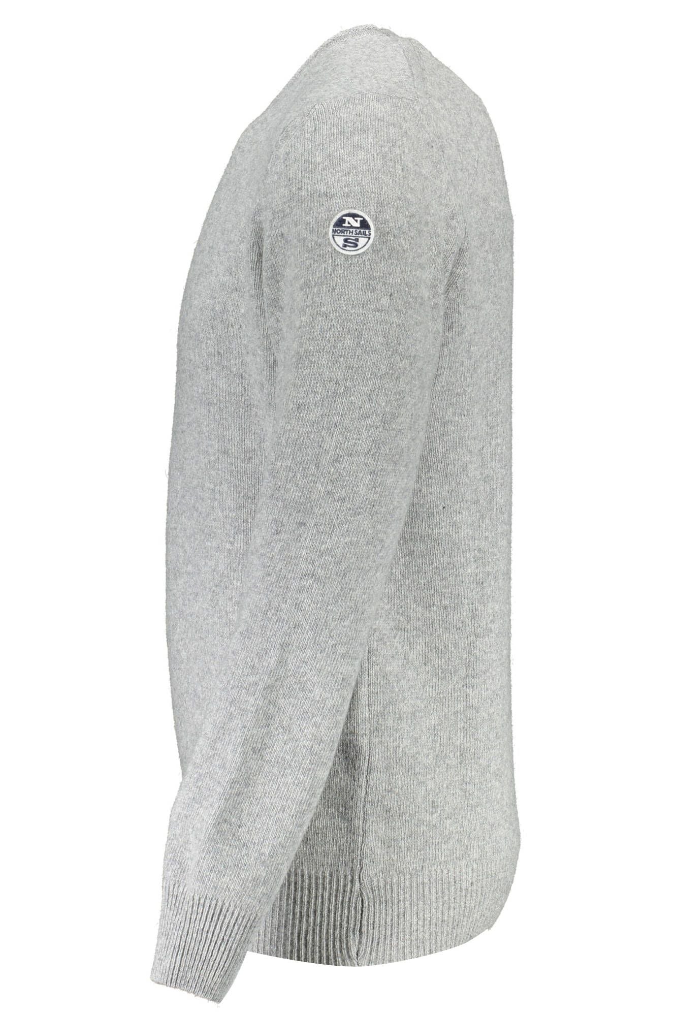 Gray Wool Men Sweater