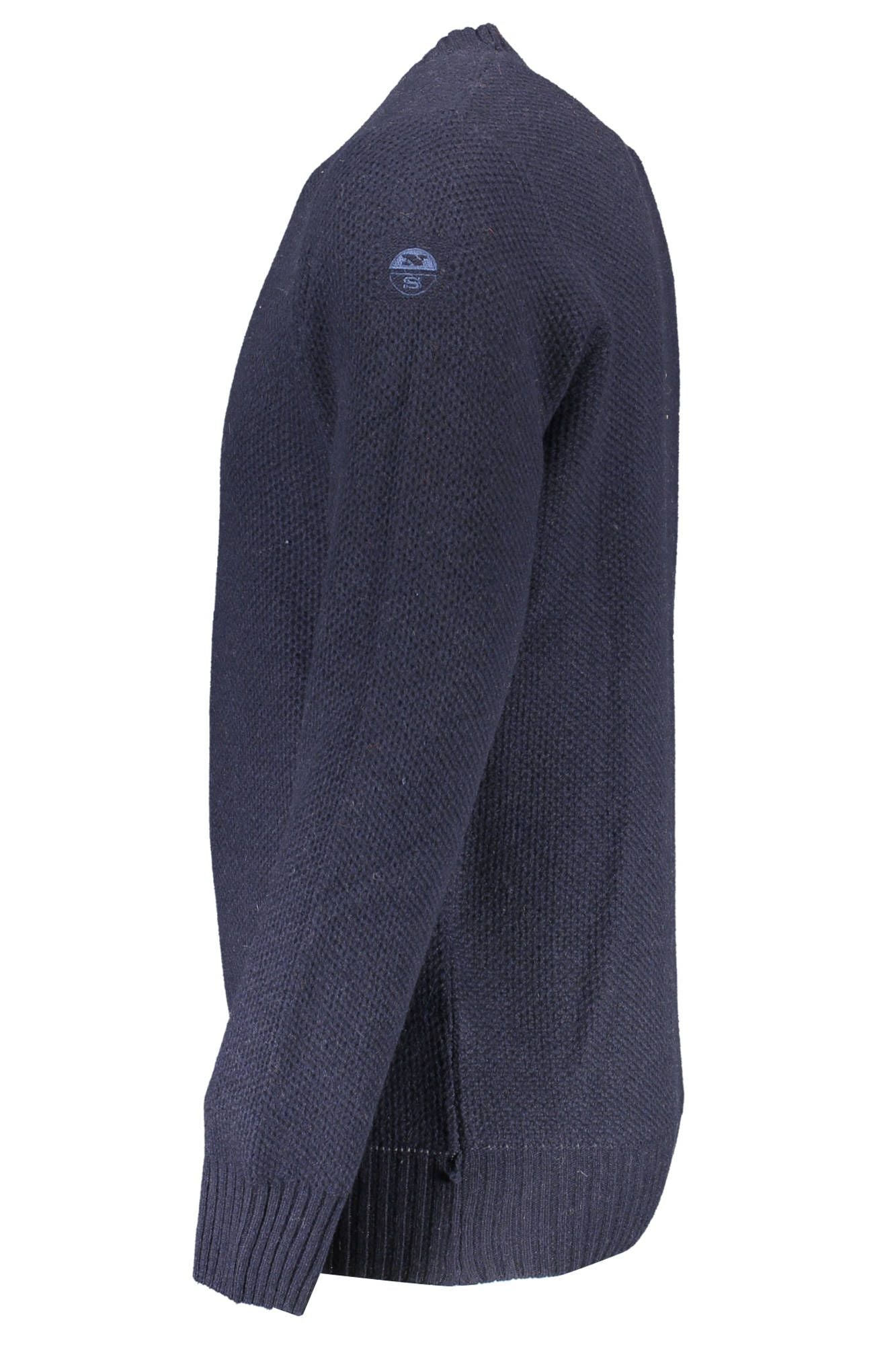 Blue Wool Men Sweater