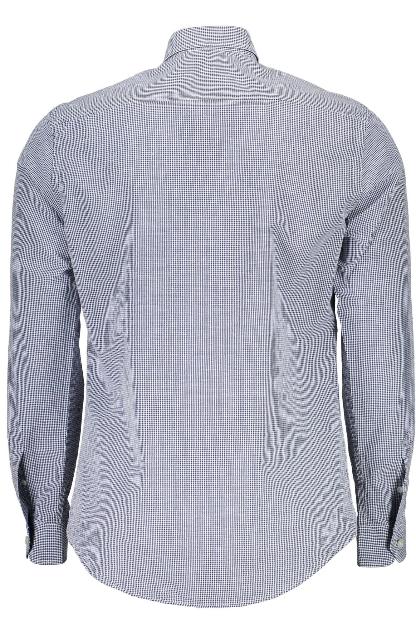 Blue Cotton Men Shirt