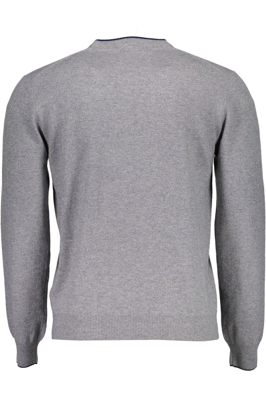 Gray Wool Men Sweater