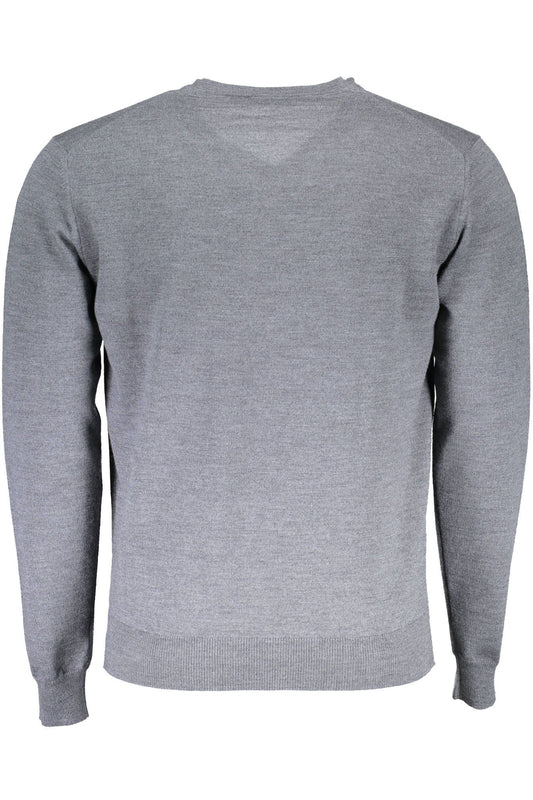Gray Wool Men Sweater