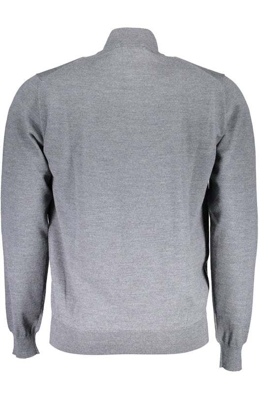Gray Wool Men Sweater