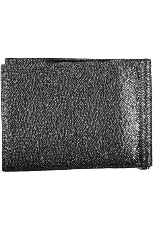 Black Polyurethane Men Wallet