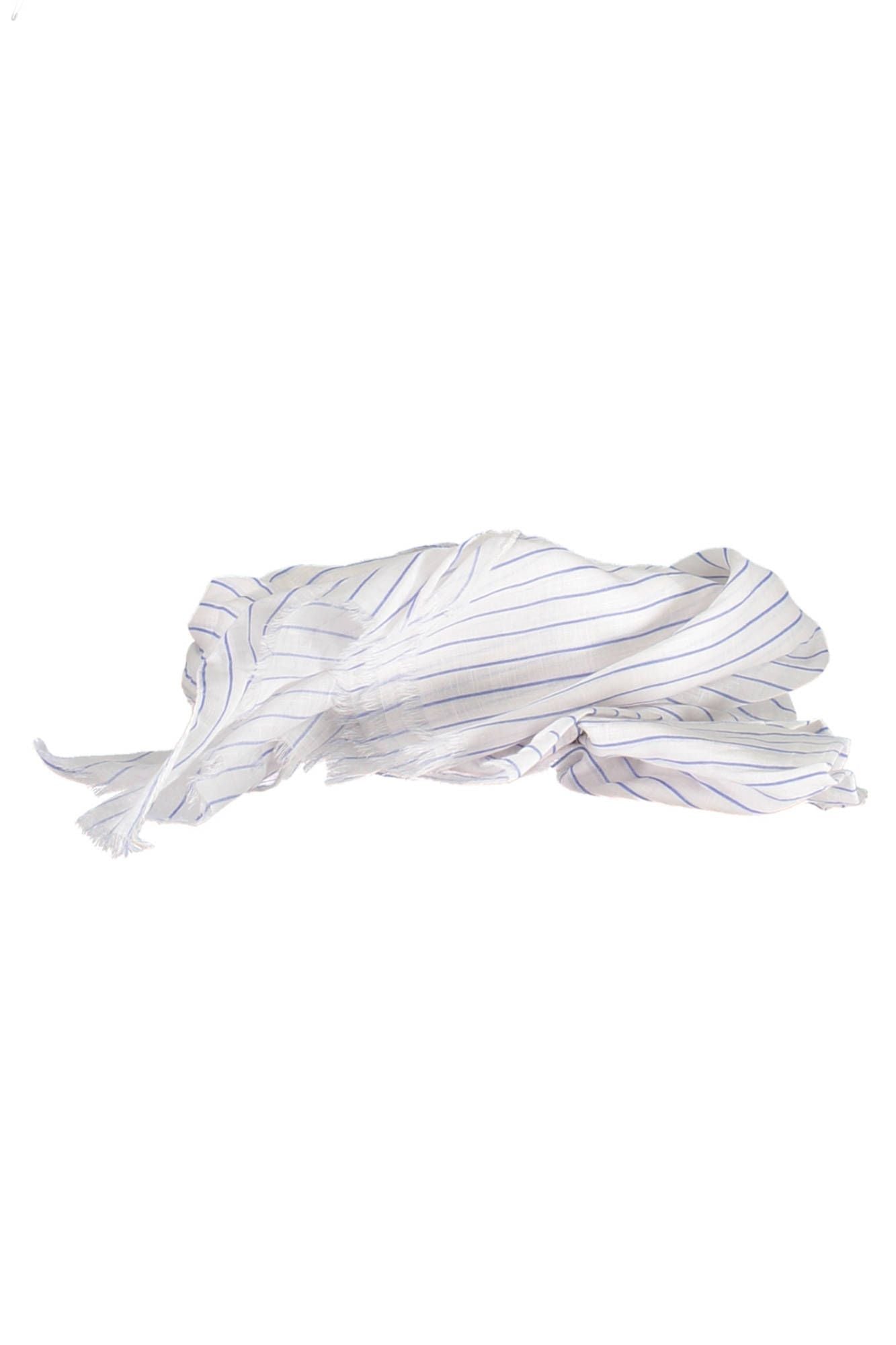 White Cotton Men Scarf
