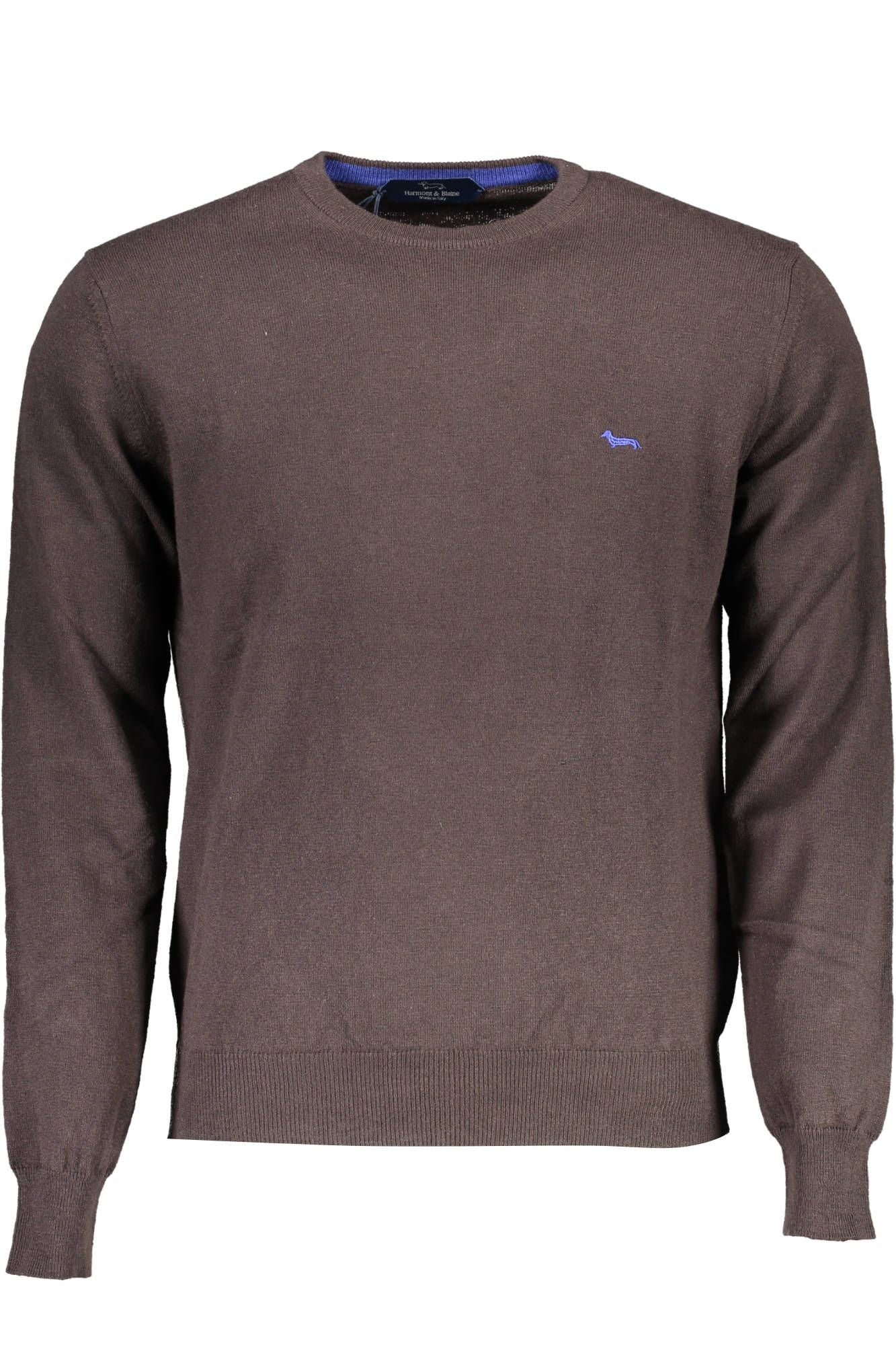 Brown Cotton Men Sweater