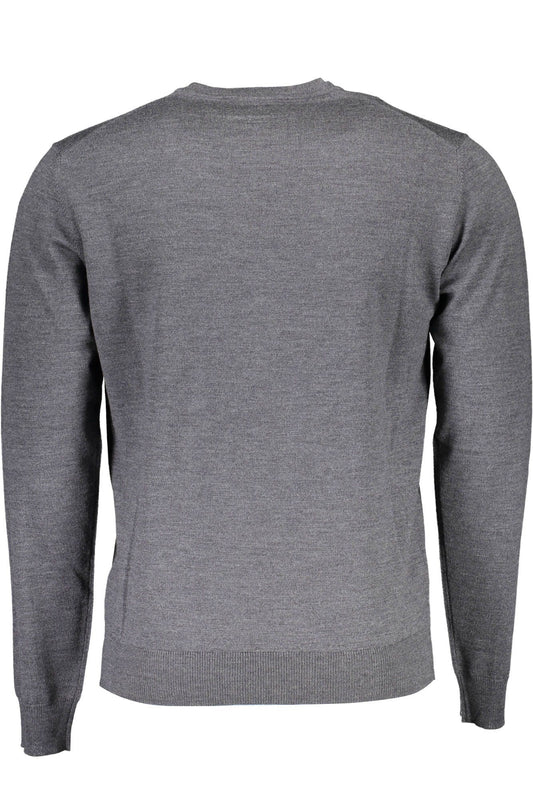 Gray Wool Men Sweater