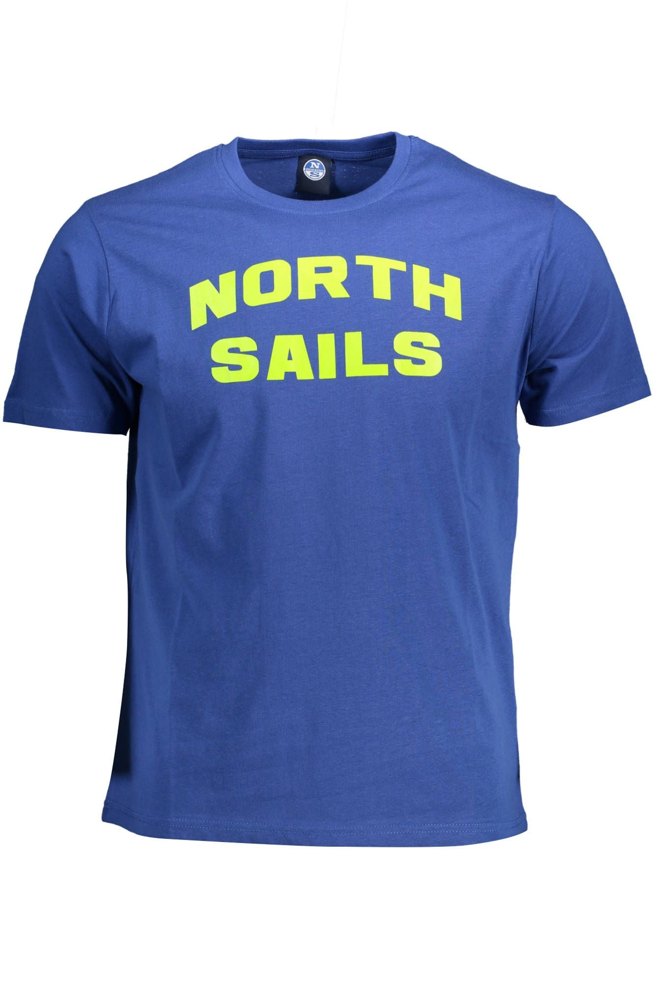 Blue Cotton Men T-Shirt