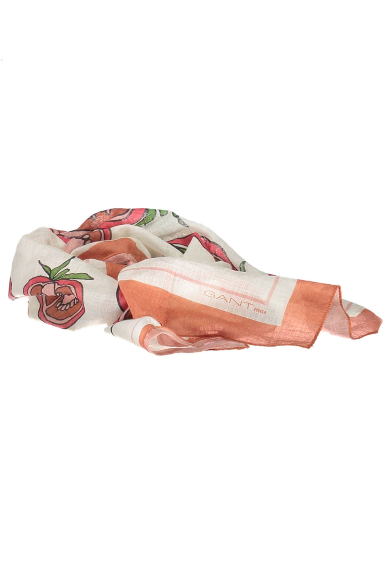Orange Cotton Men Scarf