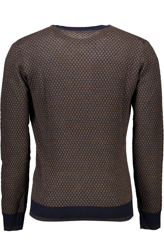 Brown Wool Men Sweater
