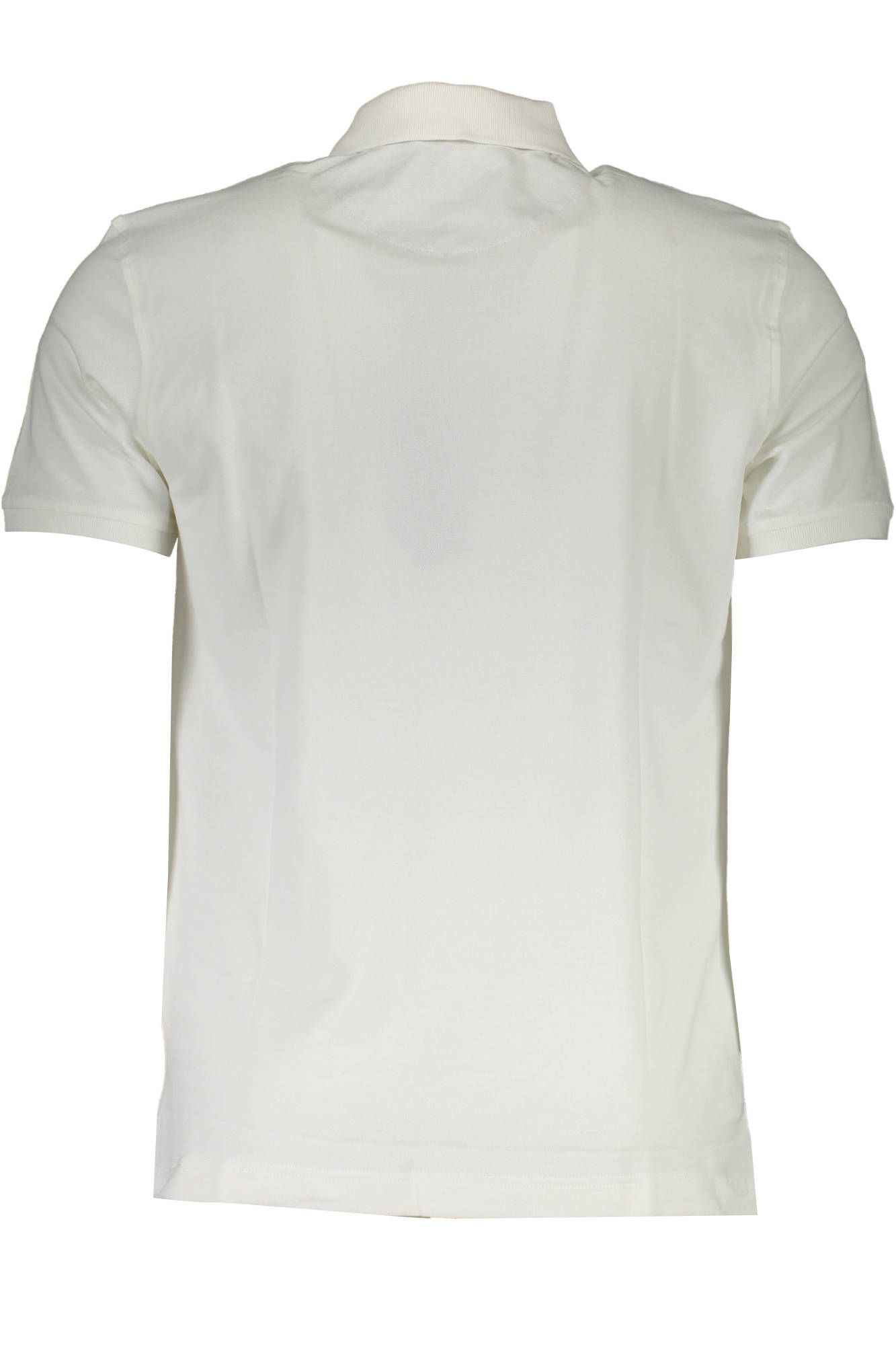 White Cotton Men Polo Shirt