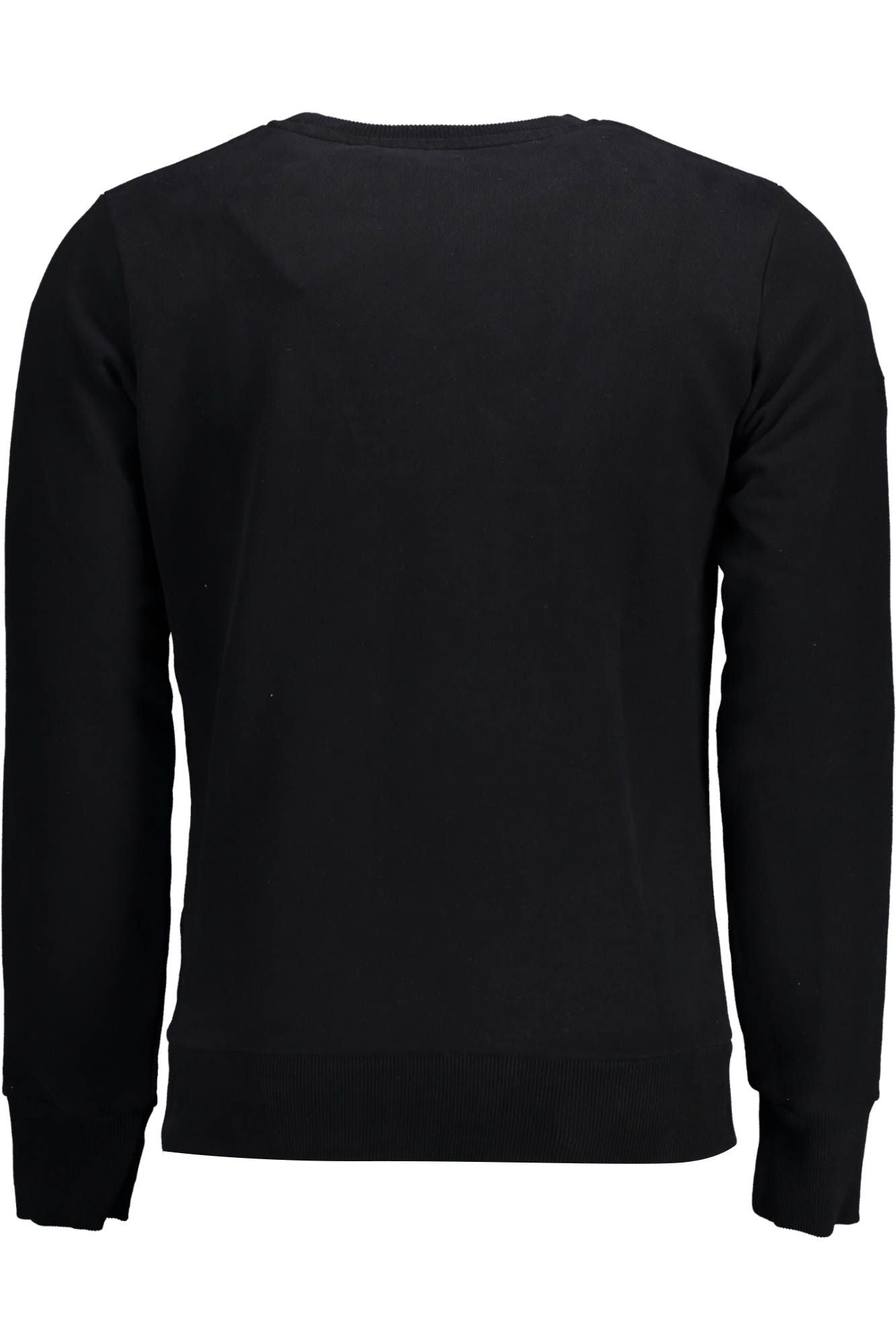 Black Cotton Men Sweater