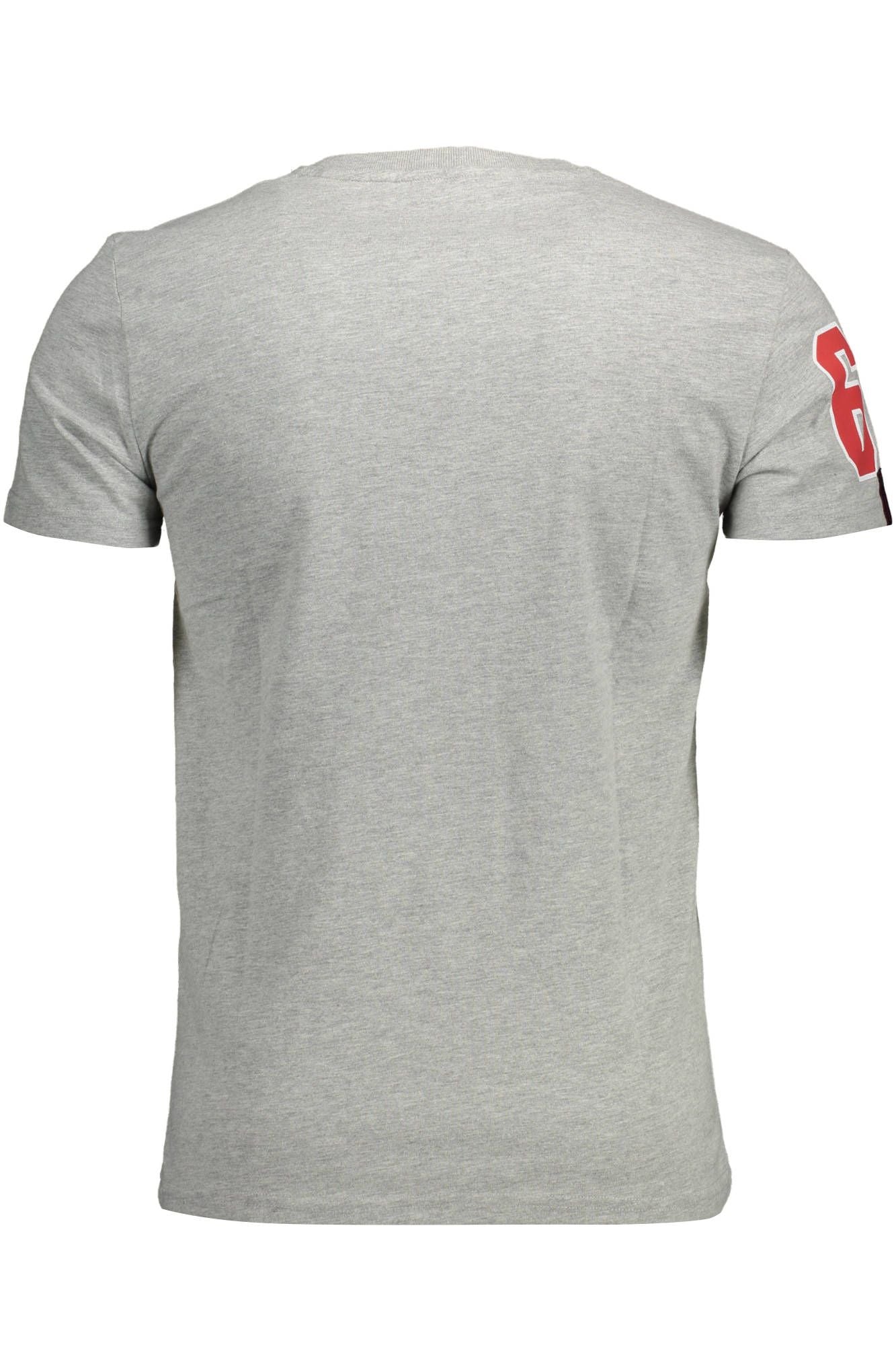 Gray Cotton Men T-Shirt