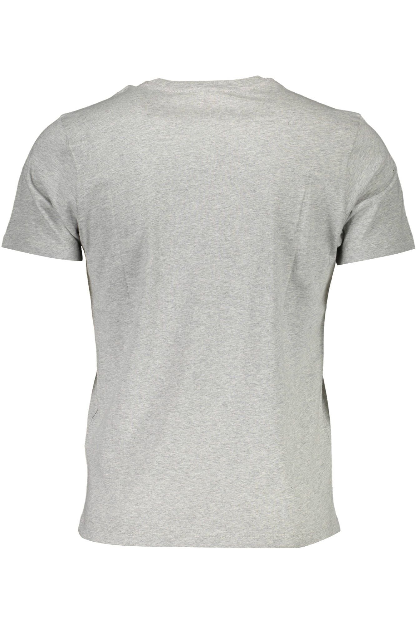 Gray Cotton Men T-Shirt