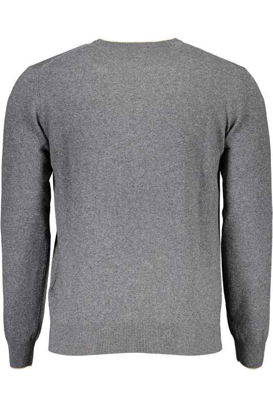 Gray Wool Men Sweater