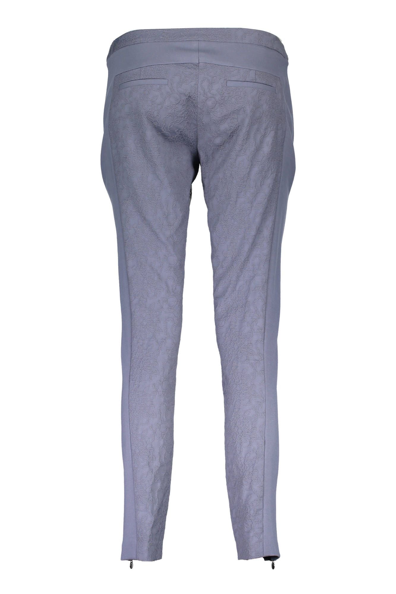 Blue Wool Women Pant