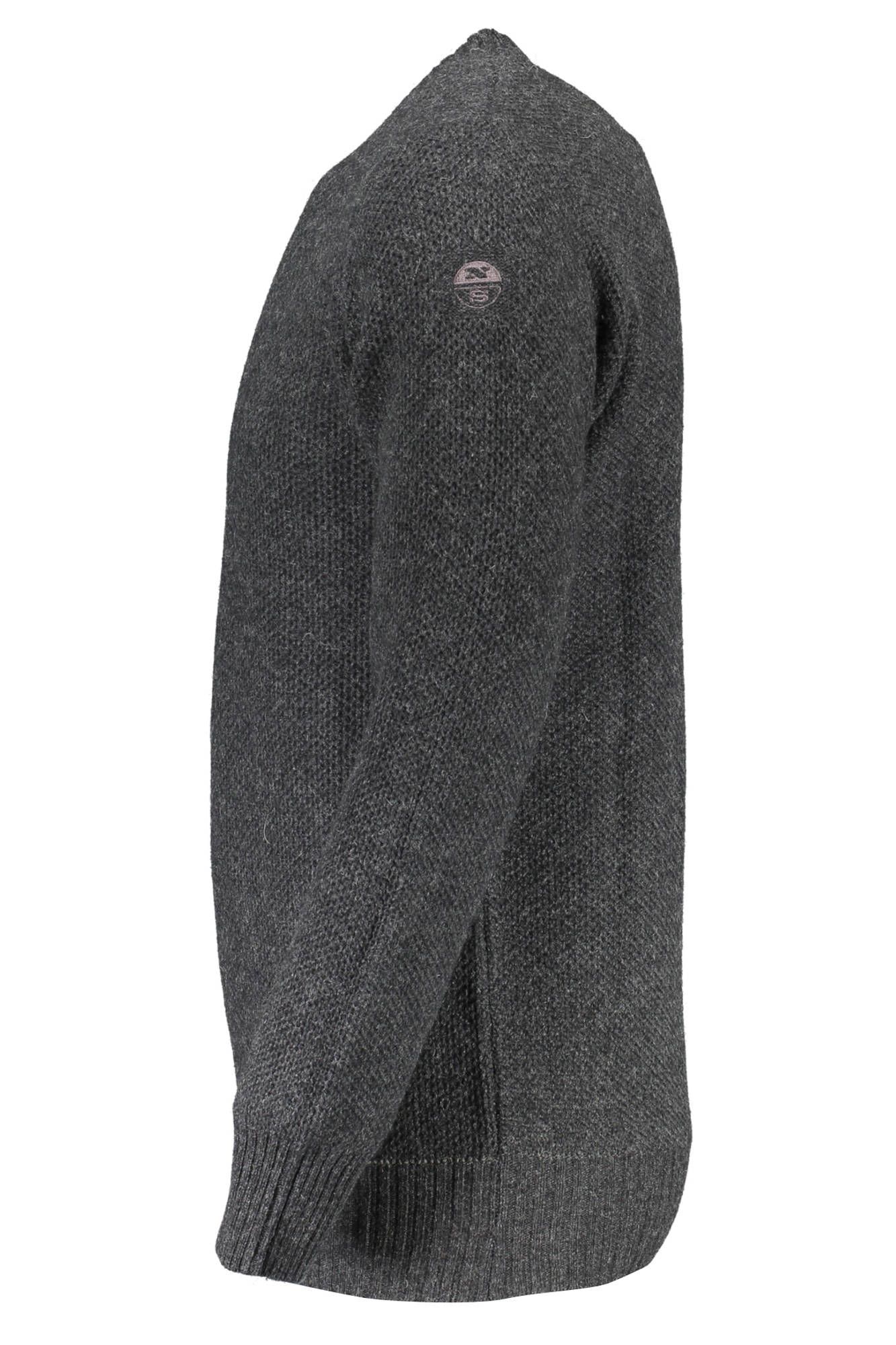 Gray Wool Men Sweater