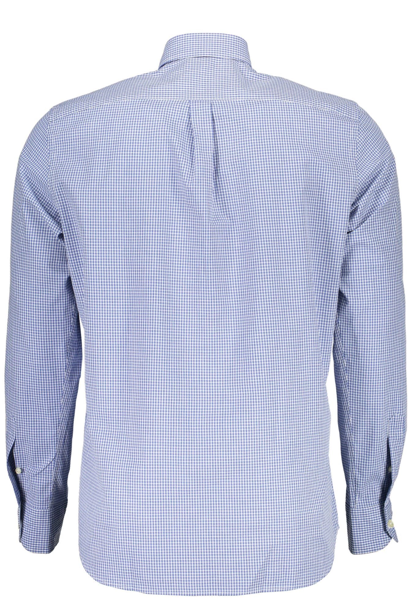 Blue Cotton Men Shirt
