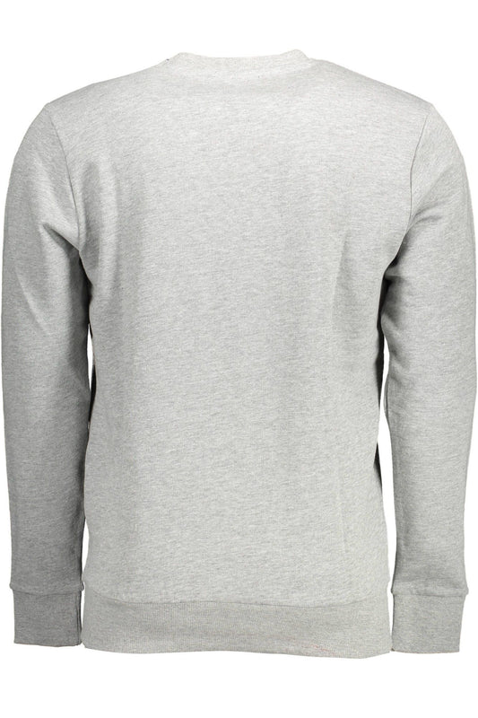 Gray Cotton Men Sweater